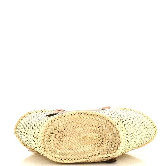 Loewe Basket Tote Raffia Medium Neutral - Picture 4 of 6